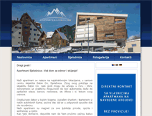 Tablet Screenshot of apartments-bjelasnica.com